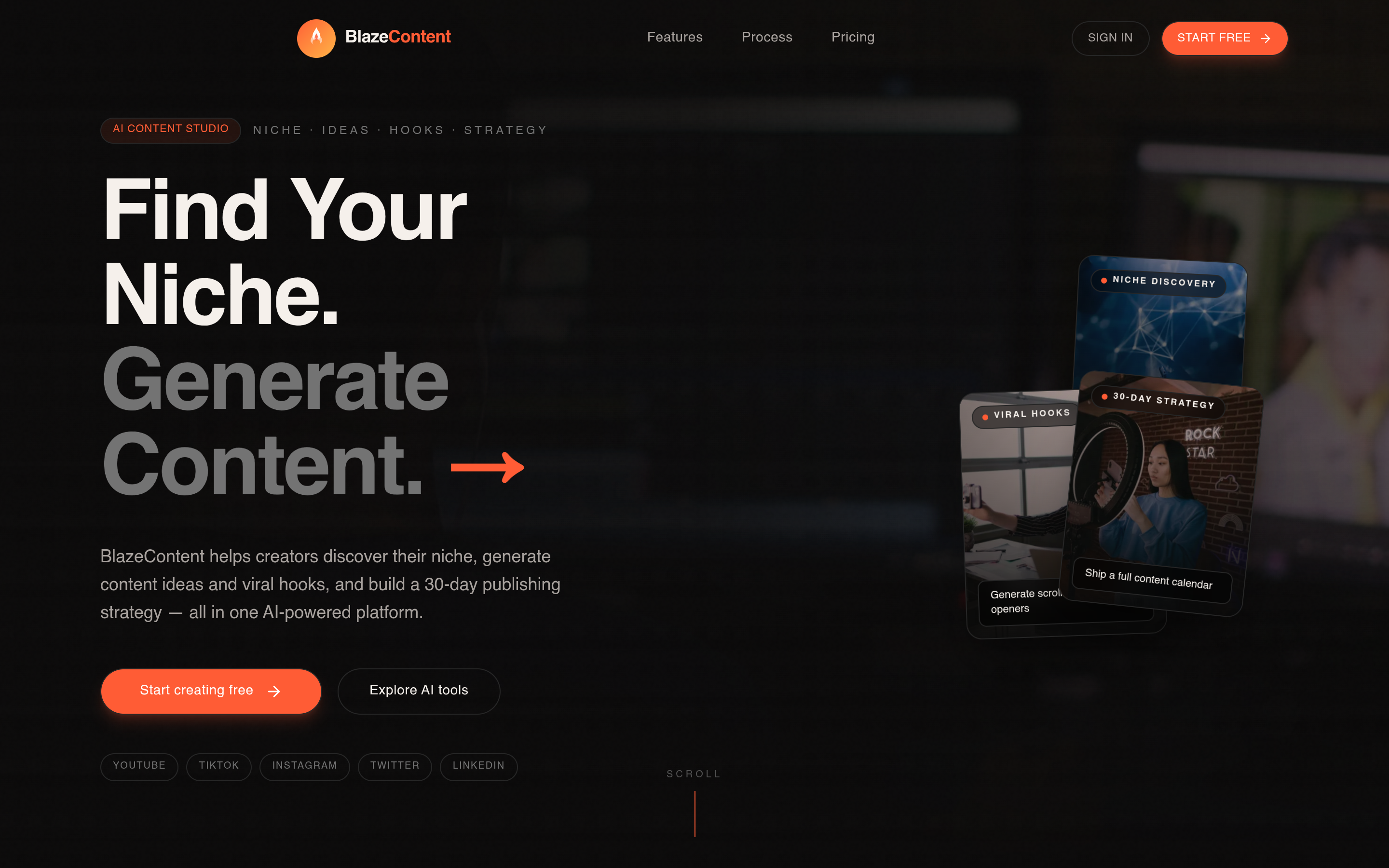 BlazeContent product screenshot